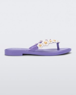 Chinelos de Dedo Melissa Flip Flop Spring Lilac/White Portugal | LBUE86107