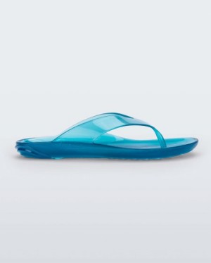 Chinelos de Dedo Melissa Real Jelly Flip Flop Azuis Portugal | BKHC72034