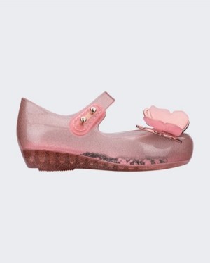 Flats Mini Melissa Ultragirl Butterfly Bebé Rosa Portugal | KVCO47903