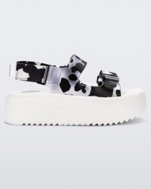 Platforms Melissa Brave Papete Plataforma White/Glass/Black Portugal | XHLK17603