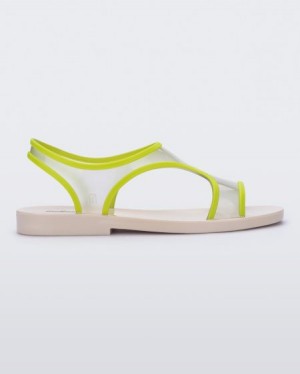 Sandálias Melissa Bikini Sandal Beige/Green Portugal | AFDV80519