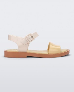 Sandálias Melissa Mar Sandal Beige/Yellow Portugal | PLXW40259