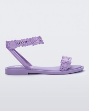 Sandálias Melissa Wave Blossom Sandal Lilac Portugal | KJOB51798