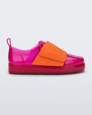 Sapatilhas Mini Melissa Jelly Pop Sneaker Criança Pink/Orange Portugal | PHOJ43851