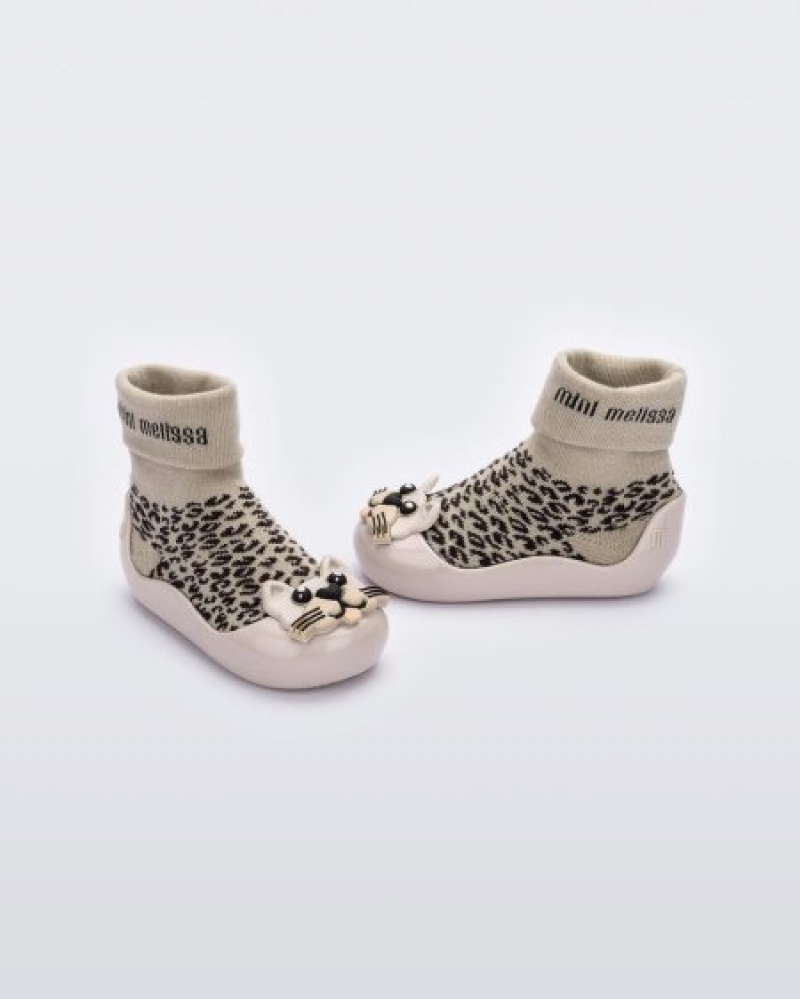 Botas Mini Melissa Alpha Play Bebé Beige/Black Portugal | XUOZ41306