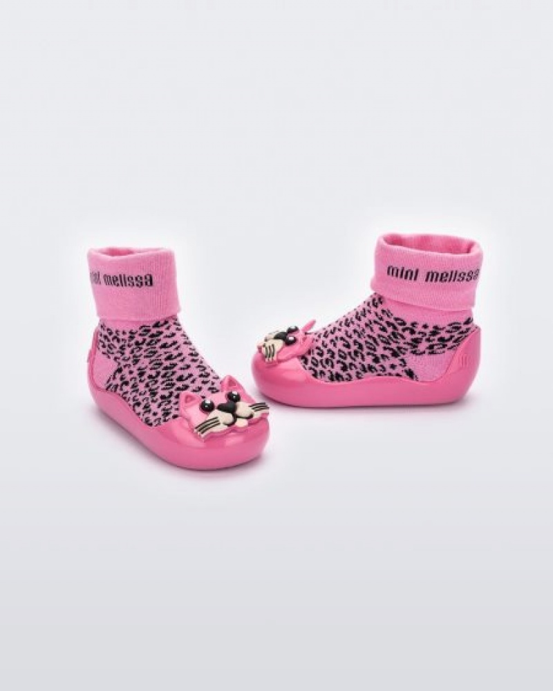 Botas Mini Melissa Alpha Play Bebé Pink/Black Portugal | KQBL48023