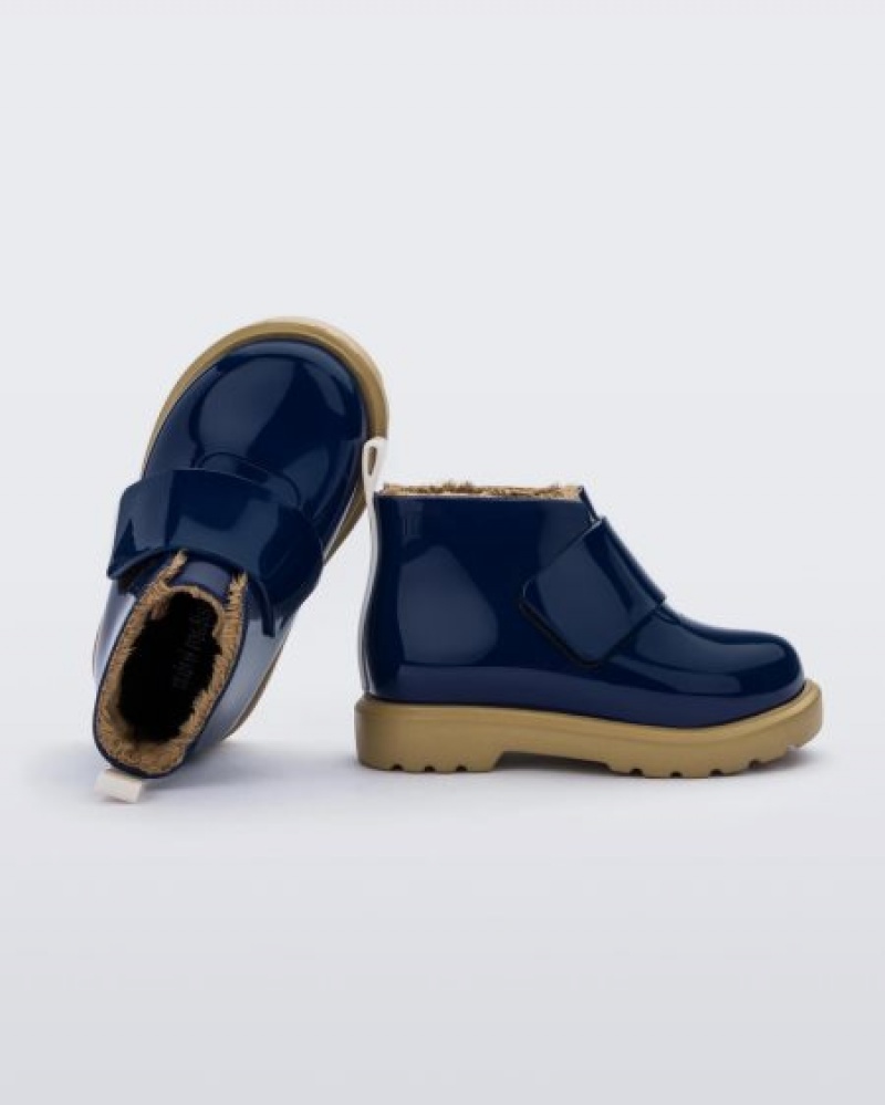 Botas Mini Melissa Chelsea Bebé Blue/Beige Portugal | FPKY83026