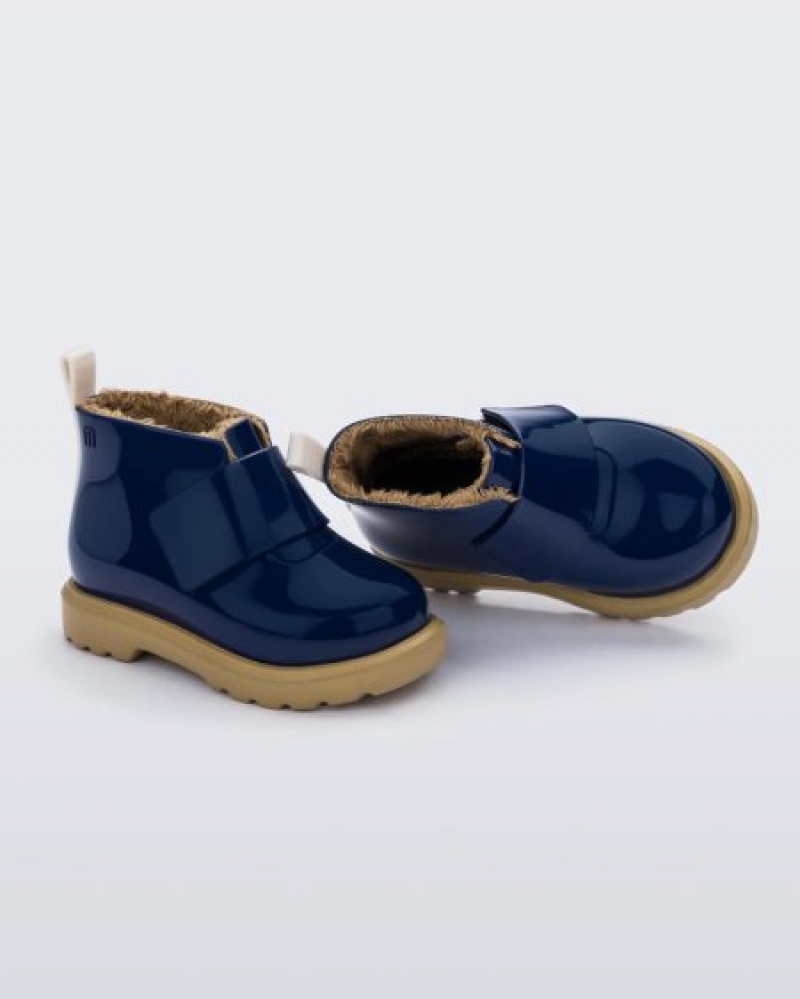 Botas Mini Melissa Chelsea Bebé Blue/Beige Portugal | FPKY83026