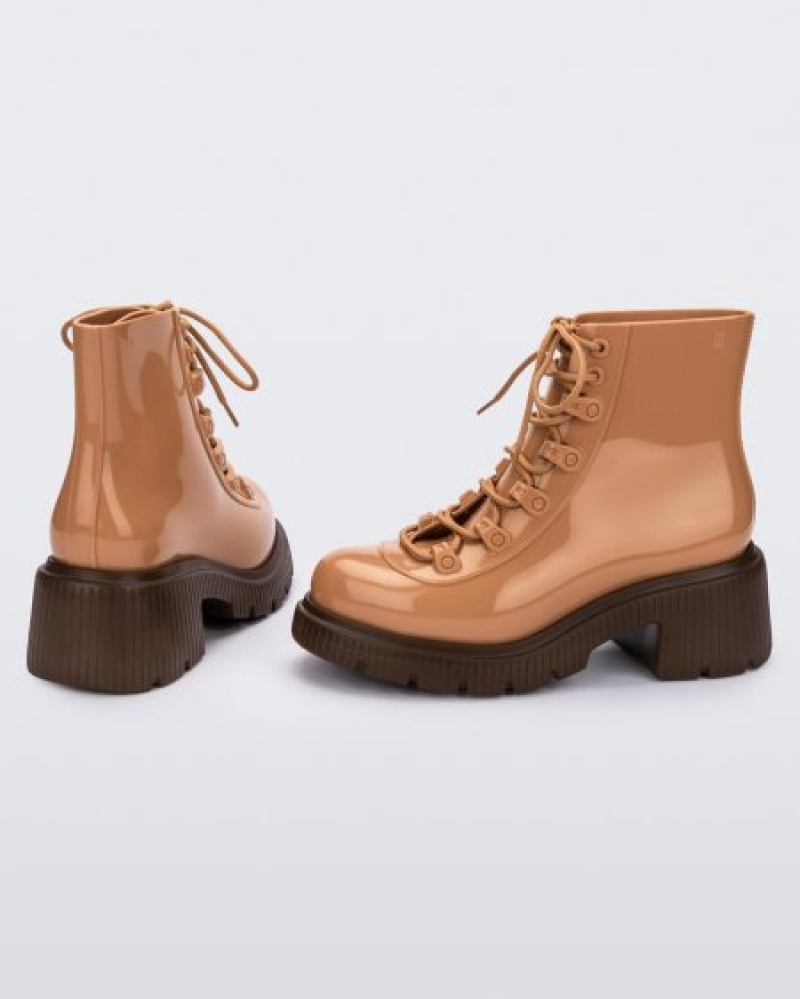 Botas Melissa Cosmo Bronze/Beige Portugal | FNJV59246