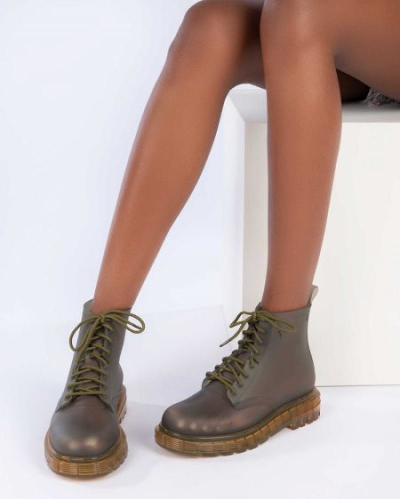 Botas Melissa Coturno Clear Yellow/Green Portugal | JKYV23197