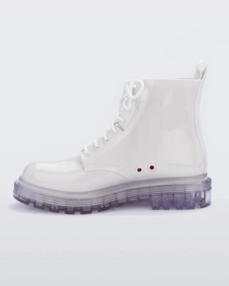 Botas Melissa Coturno White/Clear Portugal | QCKL75319