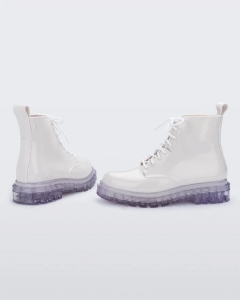 Botas Melissa Coturno White/Clear Portugal | QCKL75319