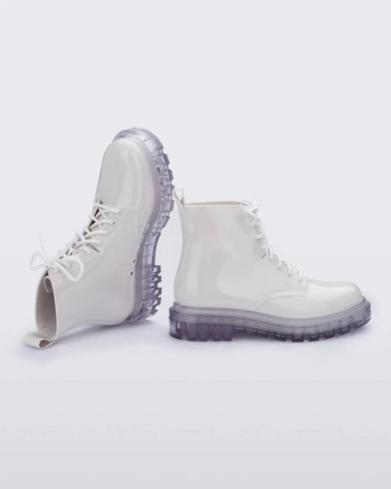 Botas Melissa Coturno White/Clear Portugal | QCKL75319