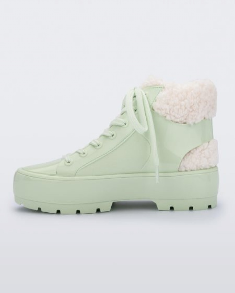 Botas Melissa Fluffy Sneaker Verdes Portugal | JBRQ07361