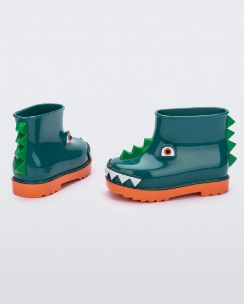 Botas Mini Melissa Rain Boot Bebé Orange/Green Portugal | DNOX49321