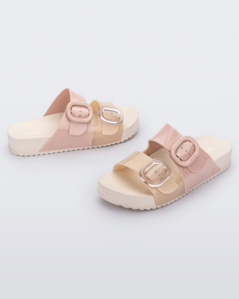 Chinelos Melissa Cozy Beige/Pink Portugal | AQPE67834