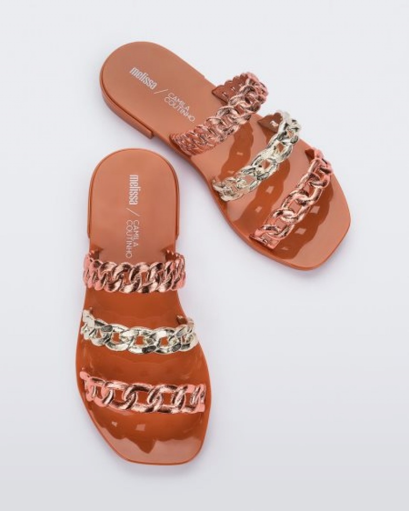 Chinelos Melissa Feel Laranja Portugal | TMOH89145