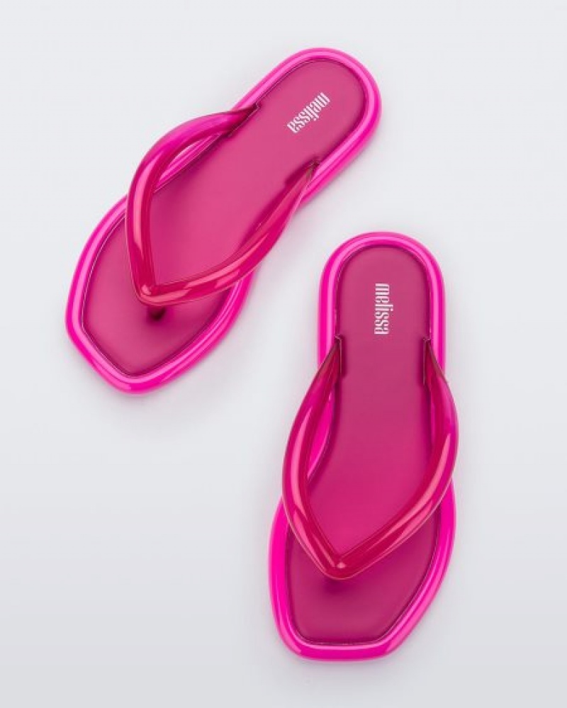 Chinelos de Dedo Melissa Airbubble Flip Flop Rosa Escuro Portugal | MKQT79403