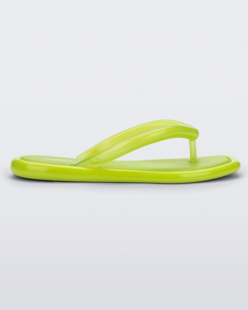 Chinelos de Dedo Melissa Airbubble Flip Flop Verdes Portugal | NEVQ69387