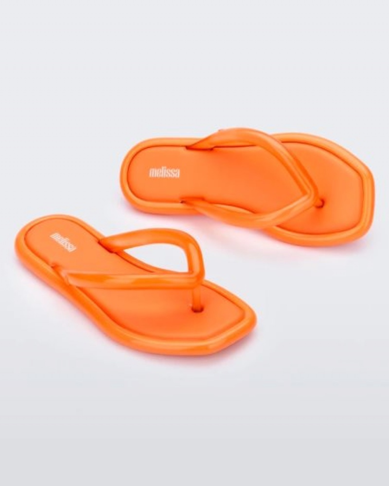 Chinelos de Dedo Melissa Airbubble Flip Flop Laranja Portugal | RUEV07495