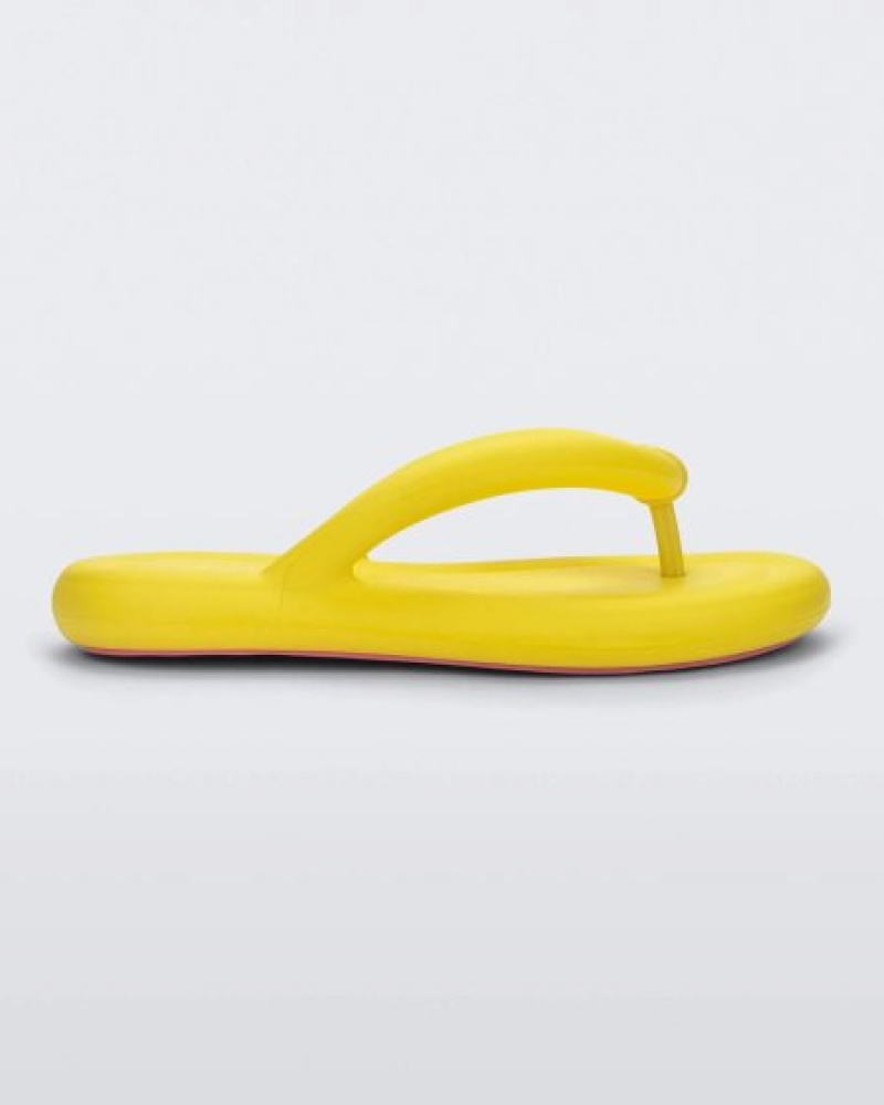 Chinelos de Dedo Melissa Free Flip Flop Pink/Yellow Portugal | DFLT51984