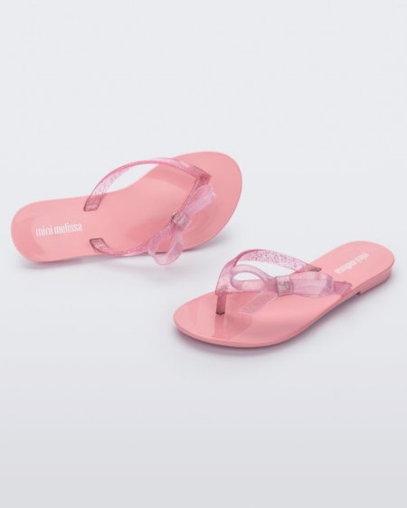 Chinelos de Dedo Mini Melissa Harmonic Sweet Criança Rosa Portugal | OQZI84165