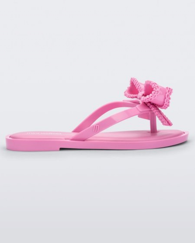 Chinelos de Dedo Mini Melissa Slim Criança Rosa Portugal | IMLZ80267