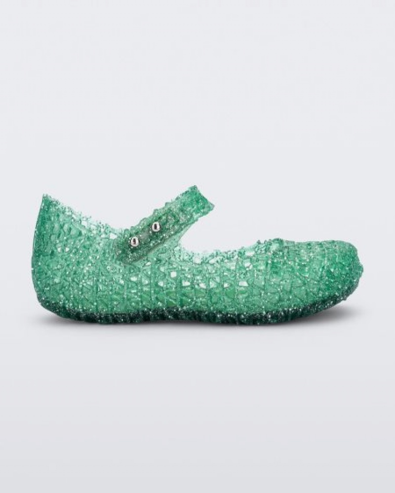 Flats Mini Melissa Campana Bebé Verdes Portugal | FMLN85076