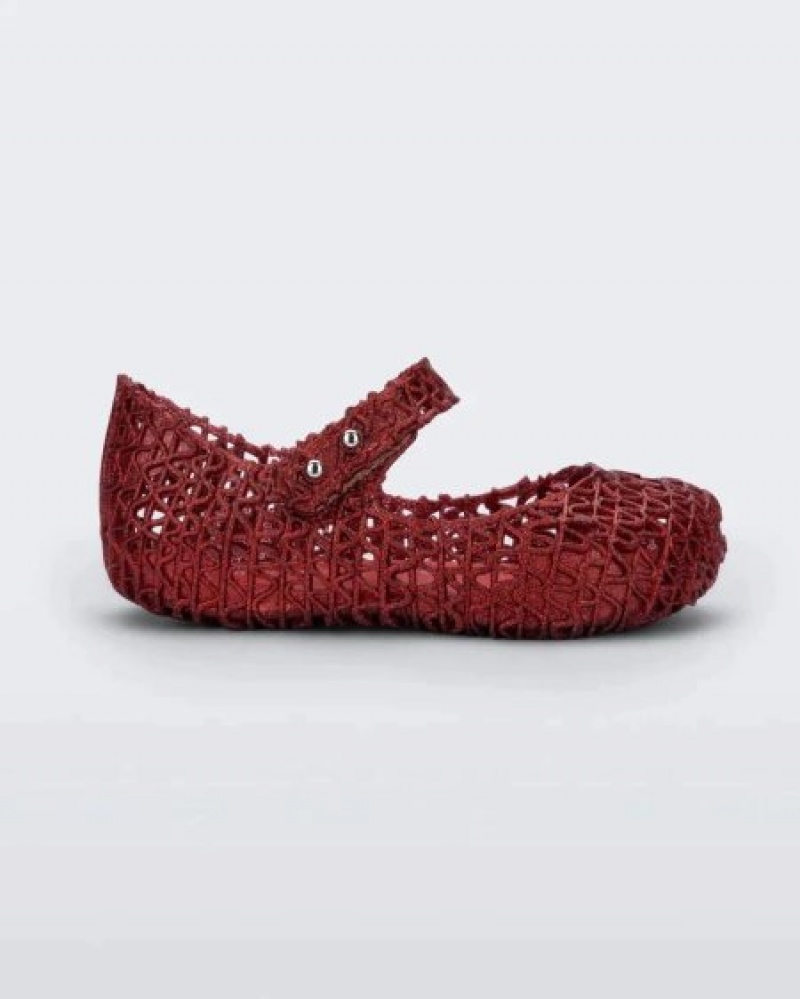 Flats Mini Melissa Campana Bebé Vermelhas Portugal | KQGX03985