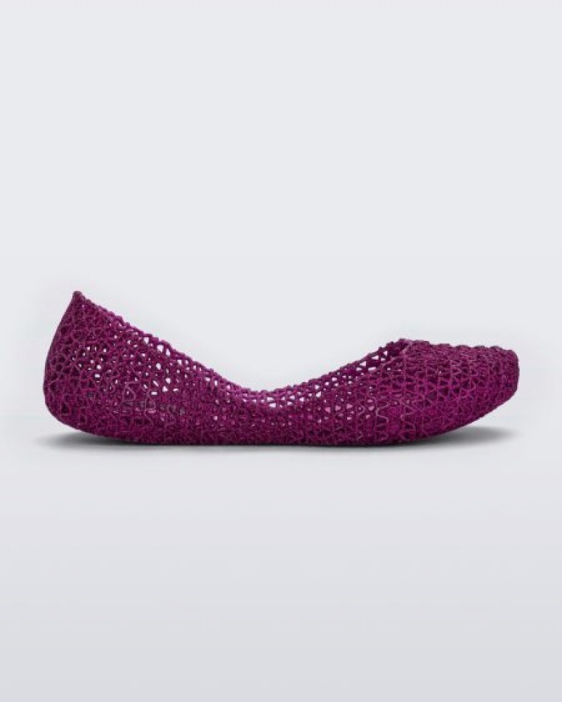 Flats Melissa Campana Roxo Portugal | ZQML79214