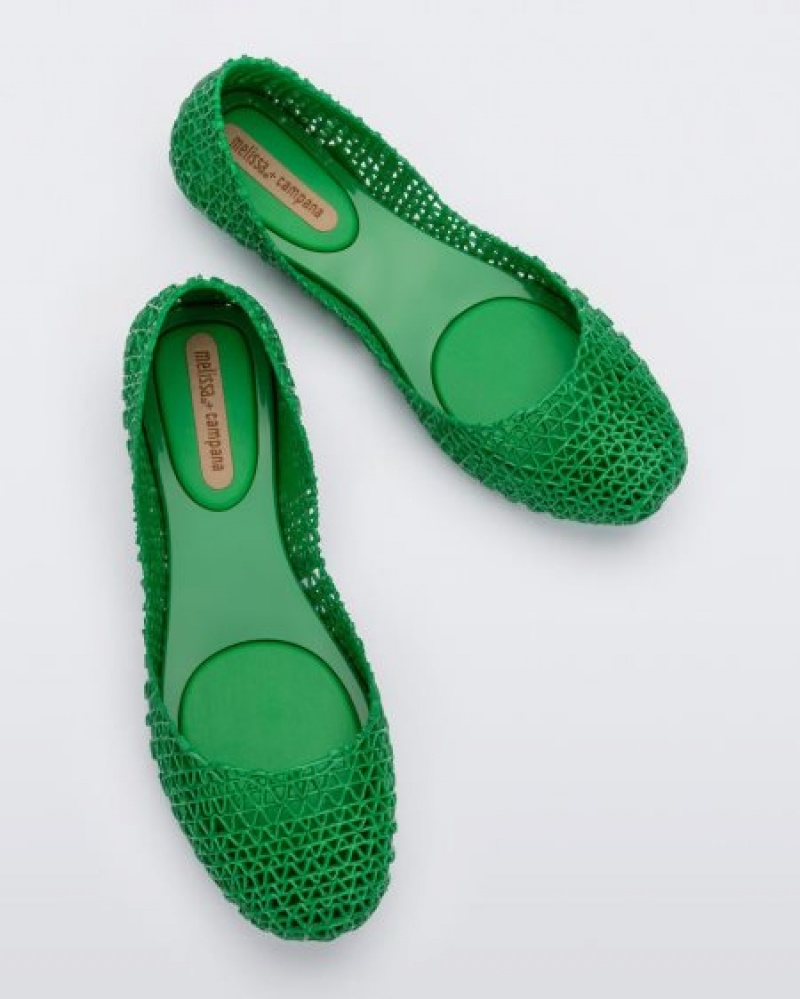 Flats Melissa Campana Verdes Portugal | VCNM05723