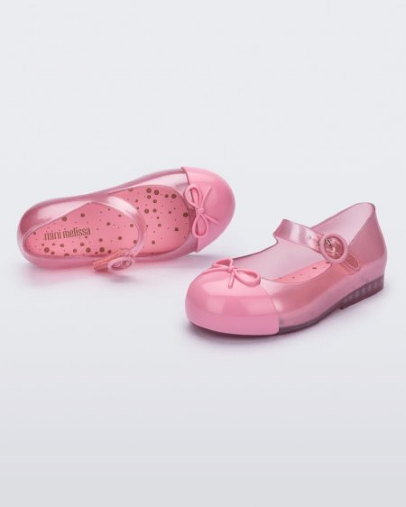 Flats Mini Melissa Sweet Love Cap Biqueira Bebé Rosa Portugal | BCPX71960