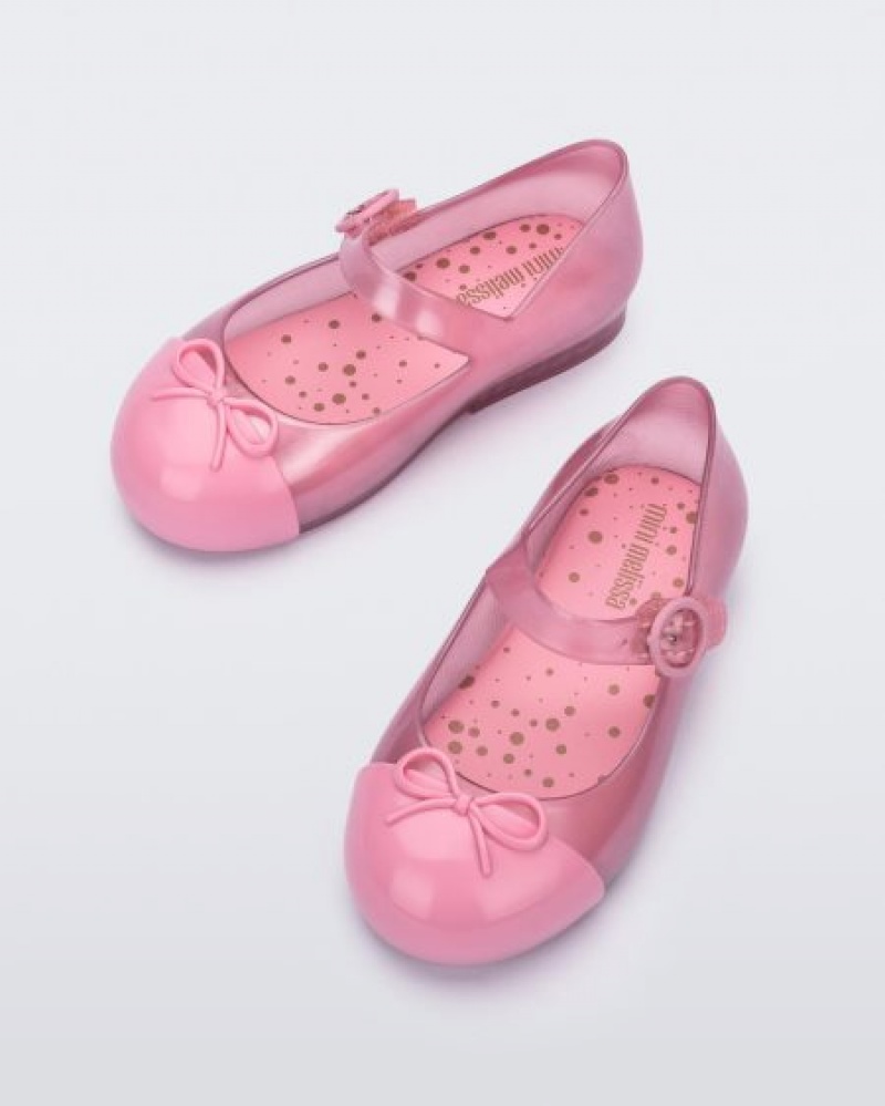 Flats Mini Melissa Sweet Love Cap Biqueira Bebé Rosa Portugal | BCPX71960