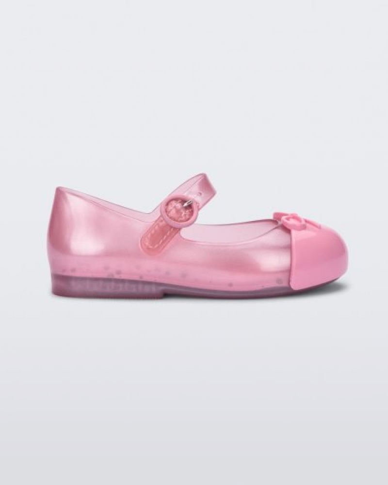 Flats Mini Melissa Sweet Love Cap Biqueira Bebé Rosa Portugal | BCPX71960