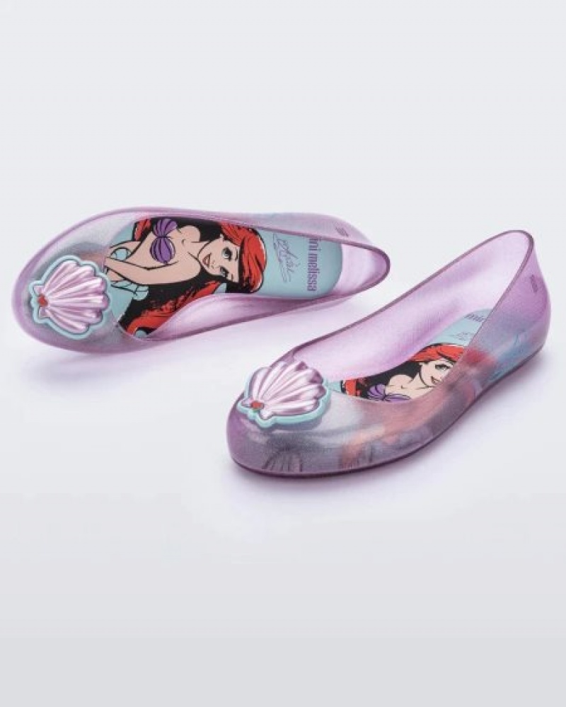 Flats Mini Melissa Sweet Love Princess Criança Roxo Portugal | WOHN64920