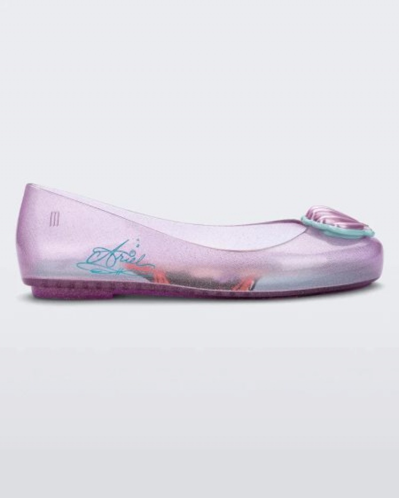 Flats Mini Melissa Sweet Love Princess Criança Roxo Portugal | WOHN64920