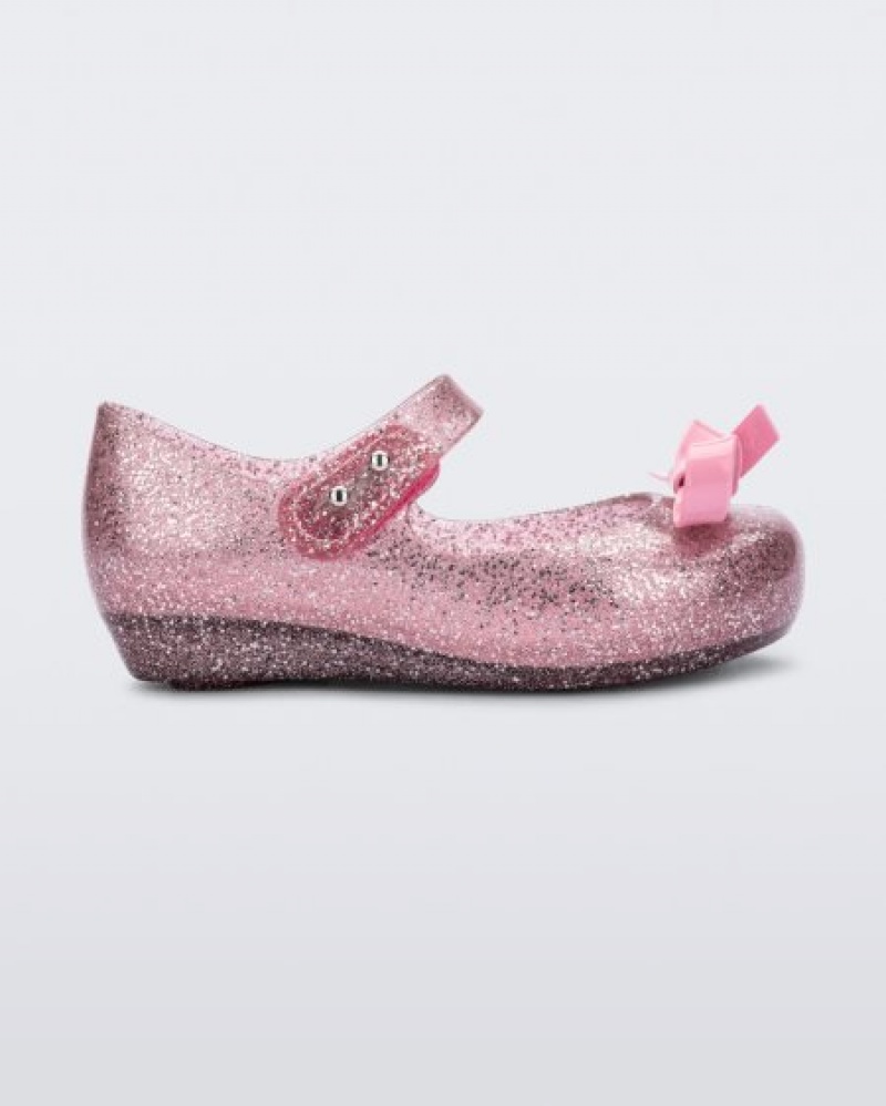 Flats Mini Melissa Ultragirl Bow Bebé Rosa Portugal | XFQB52138