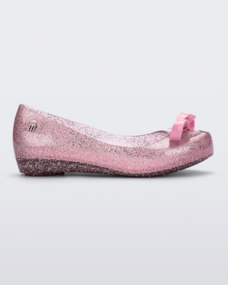 Flats Mini Melissa Ultragirl Bow Criança Rosa Portugal | JSDP15642