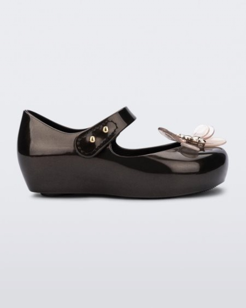 Flats Mini Melissa Ultragirl Bugs Bebé Pretas Portugal | HQWV78350