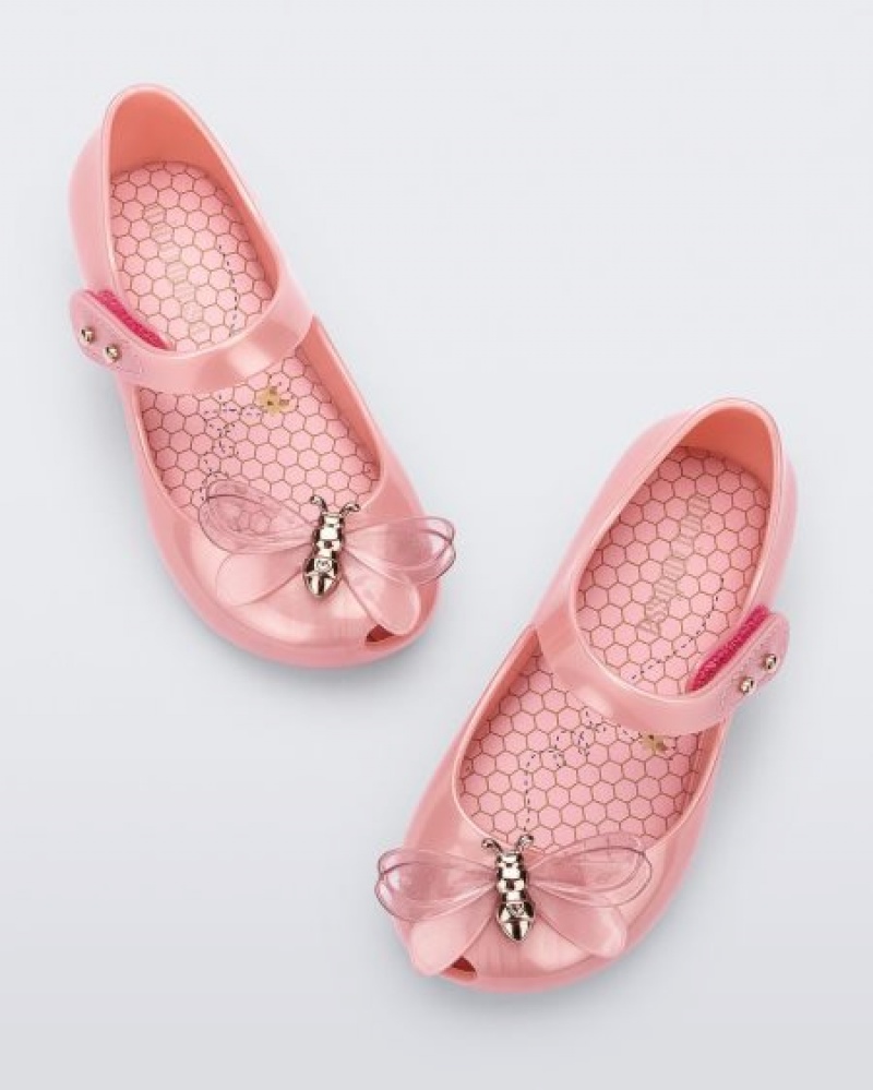 Flats Mini Melissa Ultragirl Bugs Bebé Rosa Portugal | IVUG40187