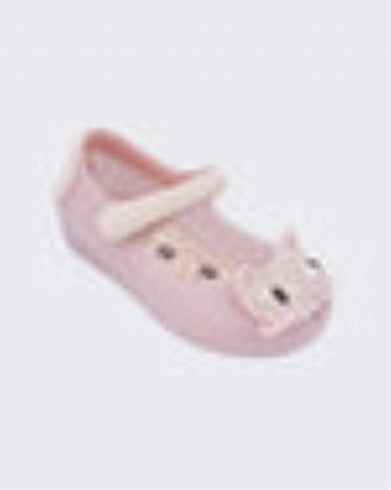 Flats Mini Melissa Ultragirl Cat Bebé Luz Rosa Portugal | VMCK53240