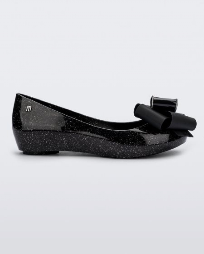 Flats Melissa Ultragirl Sweet Black/Glitter Portugal | EOPU21549