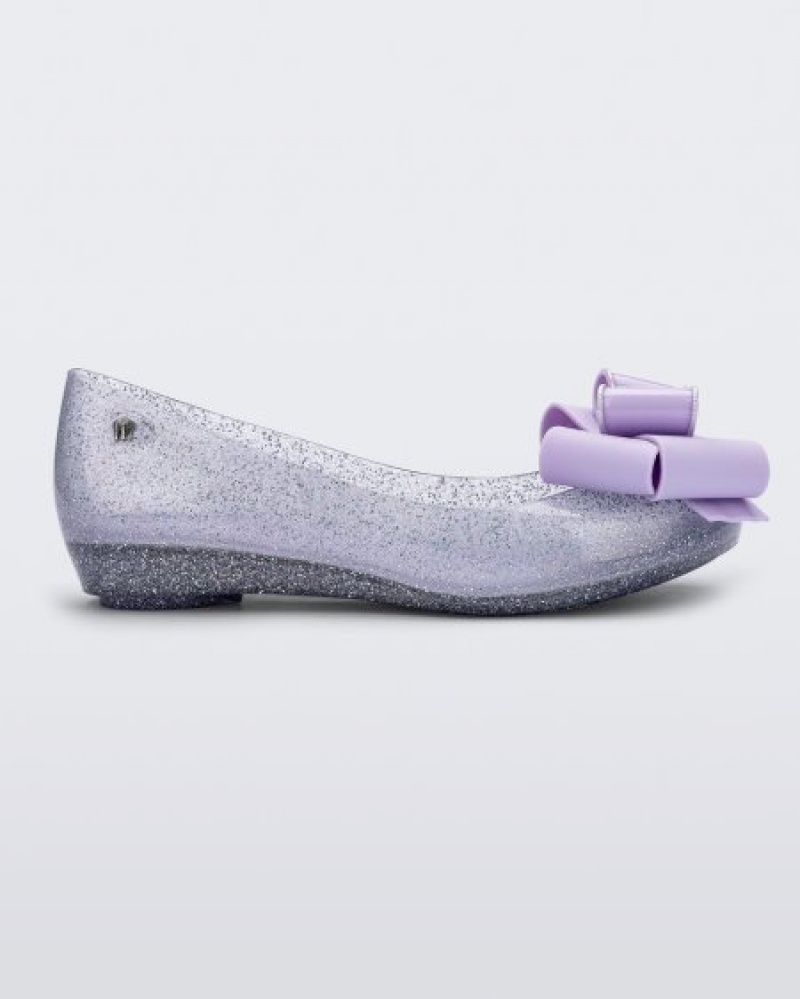 Flats Melissa Ultragirl Sweet Clear Glitter/Lilac Portugal | CVLX72645