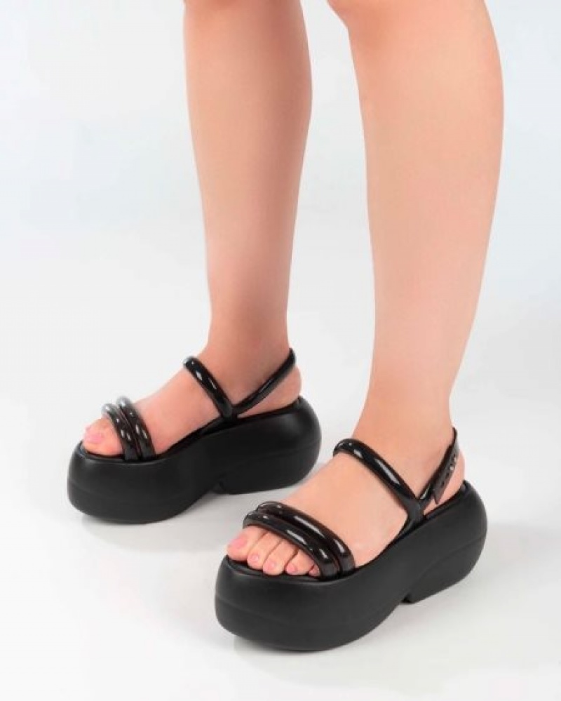 Platforms Melissa Airbubble Plataforma Pretas Portugal | ZQDR09237