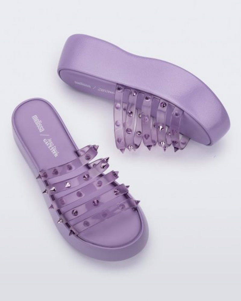 Platforms Melissa Punk Love Becky Violet/Clear Lilac Portugal | DTLF54310