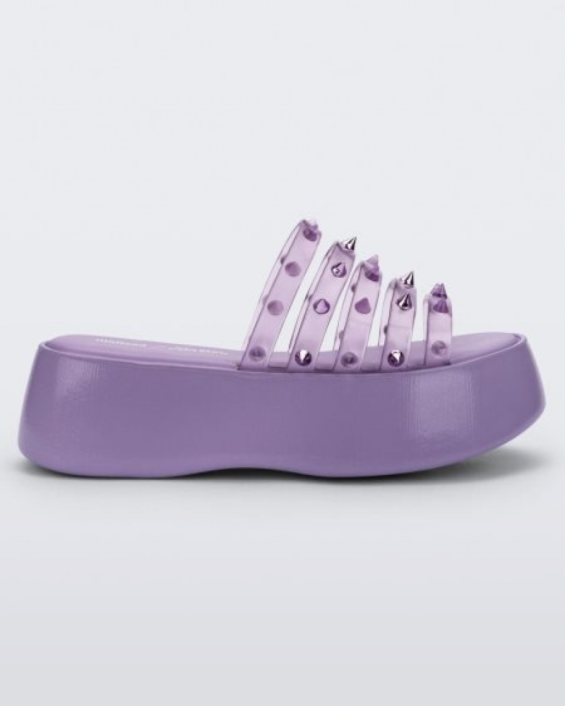 Platforms Melissa Punk Love Becky Violet/Clear Lilac Portugal | DTLF54310