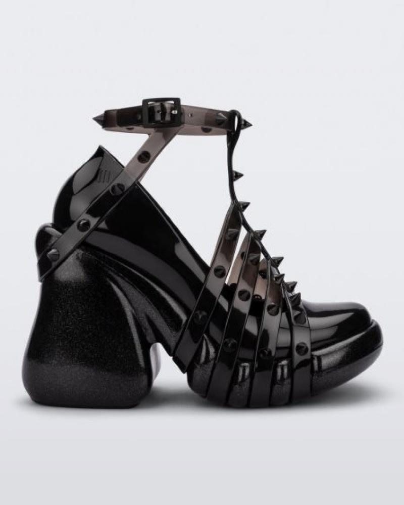 Platforms Melissa Punk Love Heel Pretas Portugal | TBFJ23169