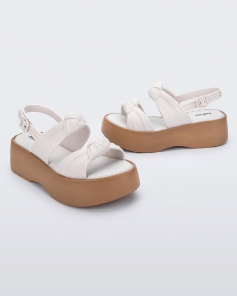 Platforms Melissa Velvet Bege Portugal | VFAZ12407