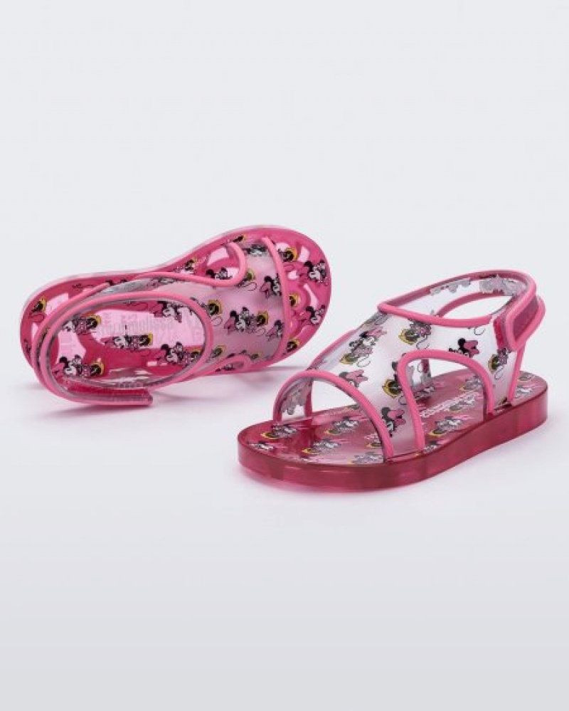 Sandálias Mini Melissa Acqua Bebé Rosa Portugal | LQHK21936