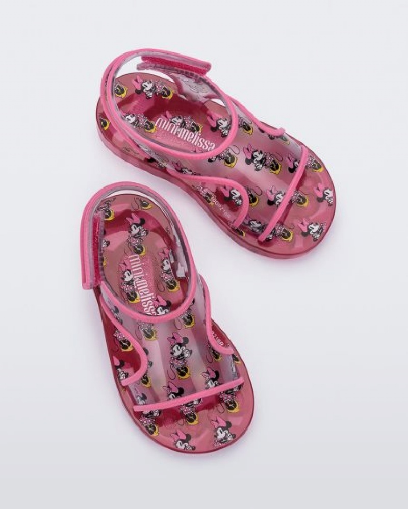 Sandálias Mini Melissa Acqua Bebé Rosa Portugal | LQHK21936